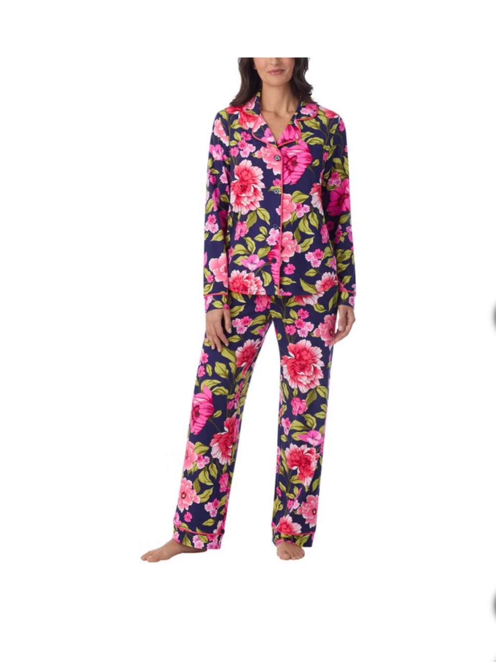 Room Service Women's Notch Collar PJ Set